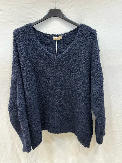 Pull bouclée oversized en laine et alpaga @24628_PulBoucleGT