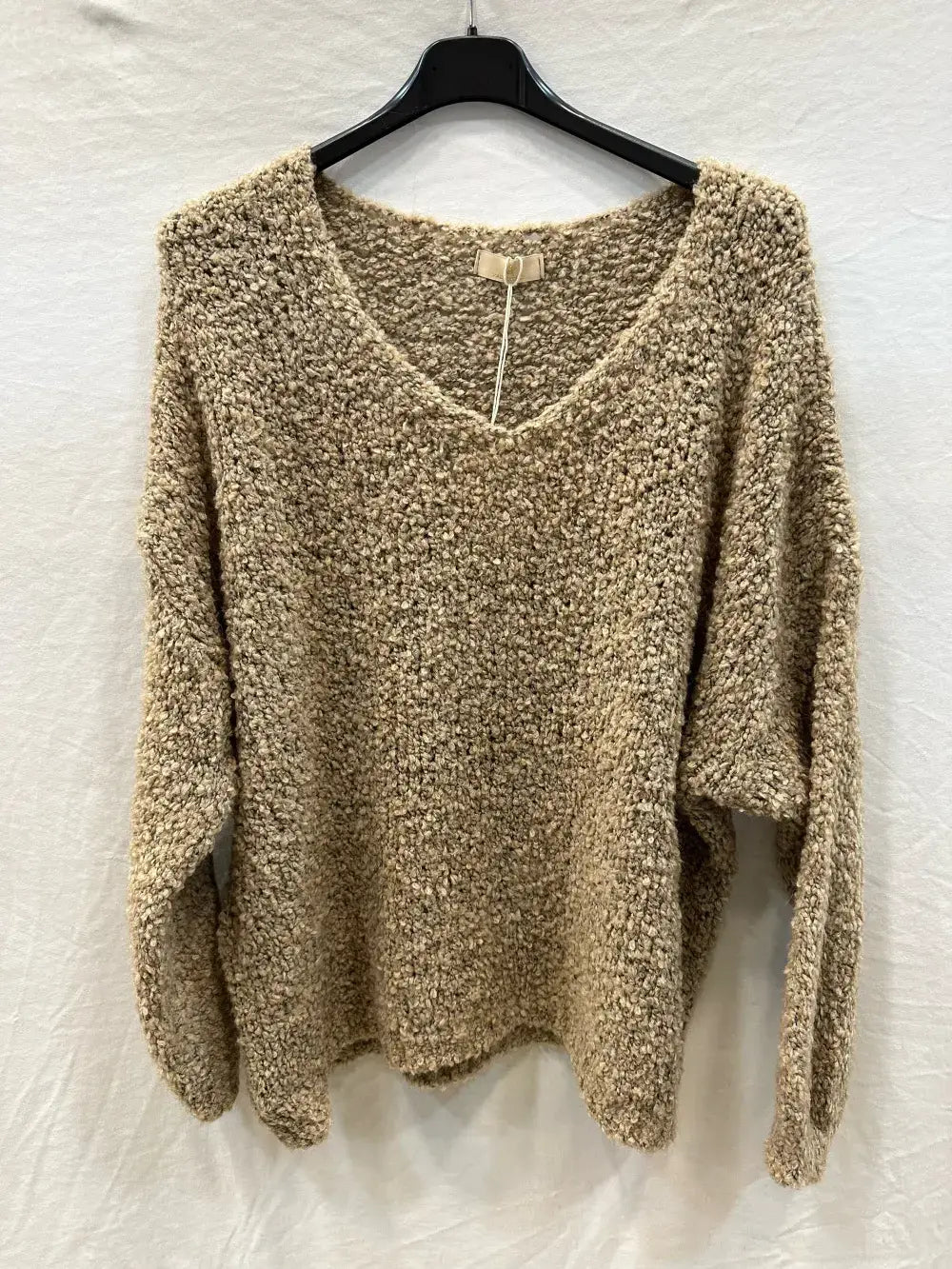 Pull bouclée oversized en laine et alpaga @24628_PulBoucleGT