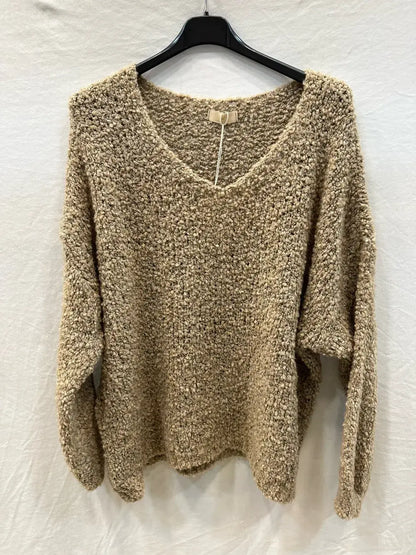 Pull bouclée oversized en laine et alpaga @24628_PulBoucleGT