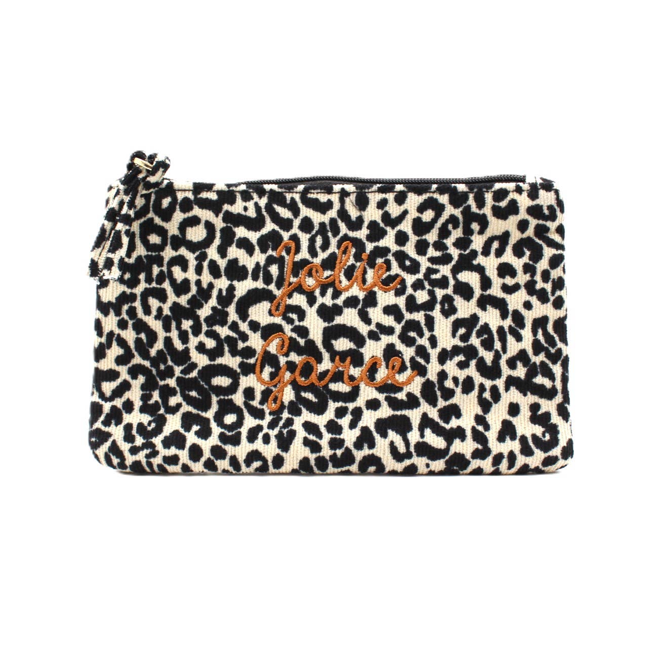 Pochette léopard message - Jolie Garce