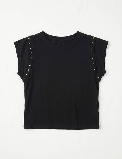 T-shirt à Clous en Coton @20653_TsClous