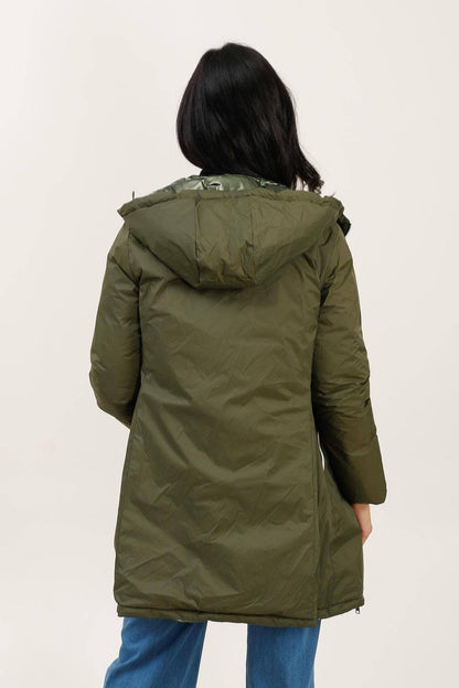 Doudoune mi-longue réversible imperméable