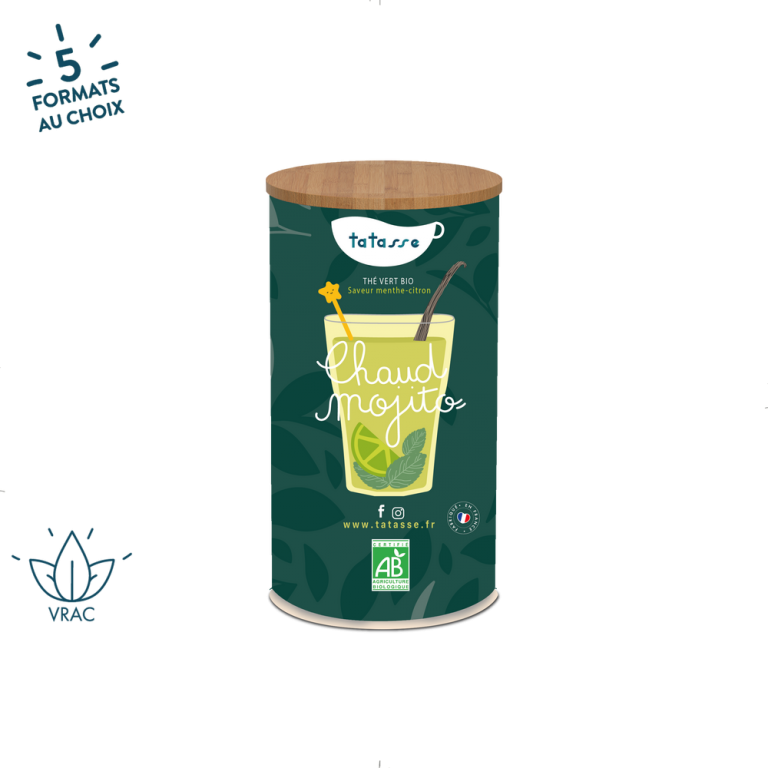Chaud Mojito - Thé vert bio saveur menthe-citron