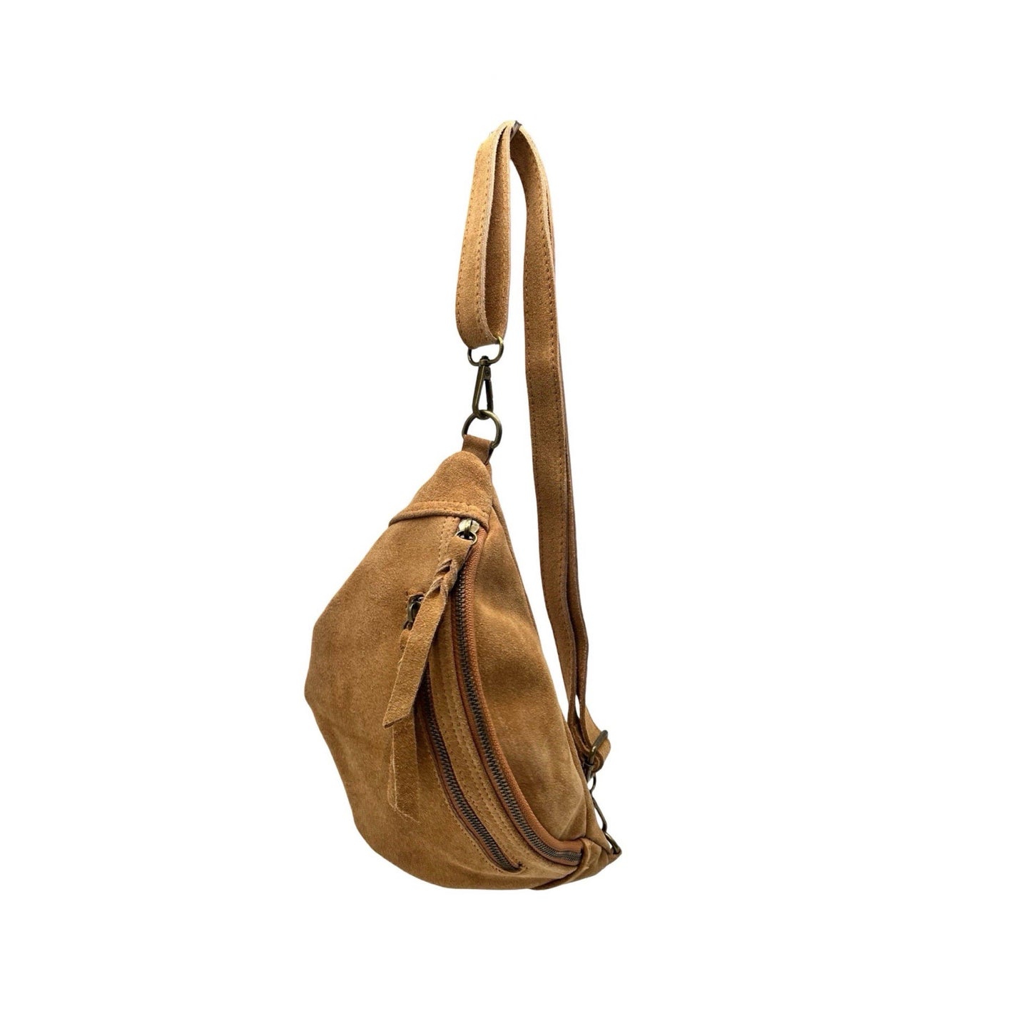 SAC BANANE CUIR DAIM MM