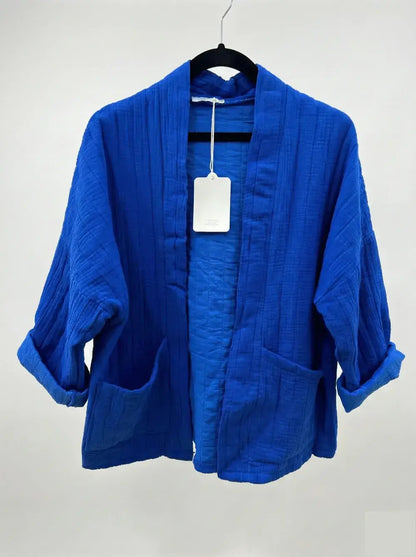 Veste matelassée en gaze de coton @5343_VesMatelasséGaze