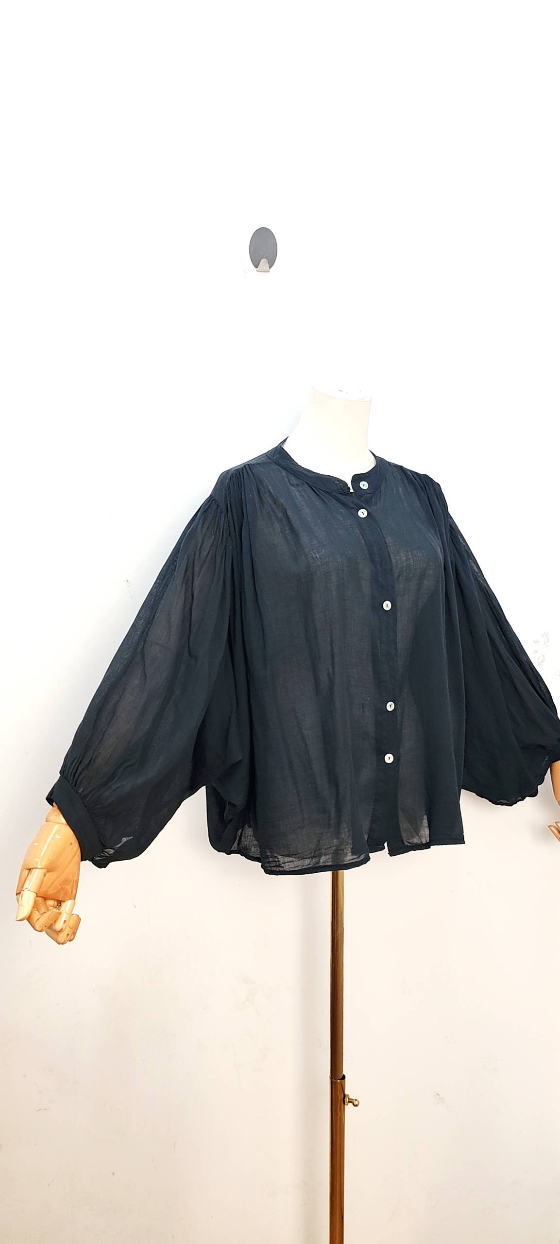 Blouse fluide manches longues ample bohème été