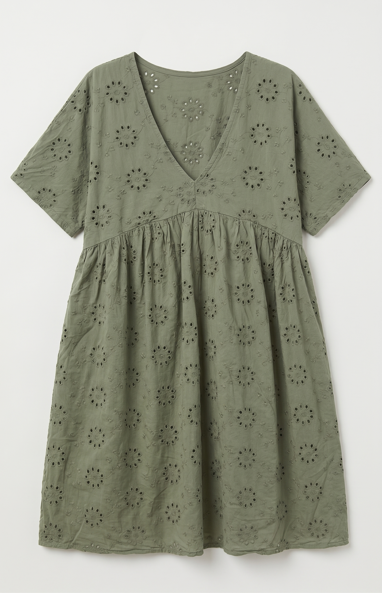 Robe Courte en Broderie Anglaise de Coton @6519_RCBroderie