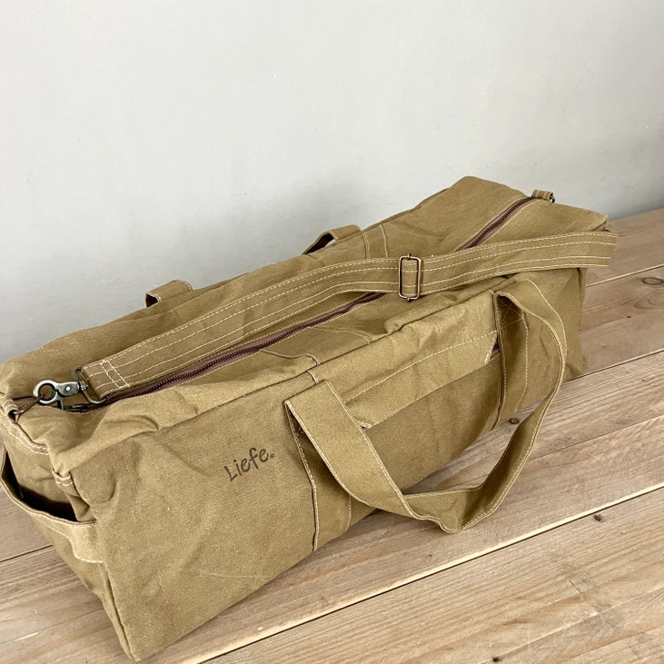 Sac de yoga et de sport vintage (toile foncée) - durable