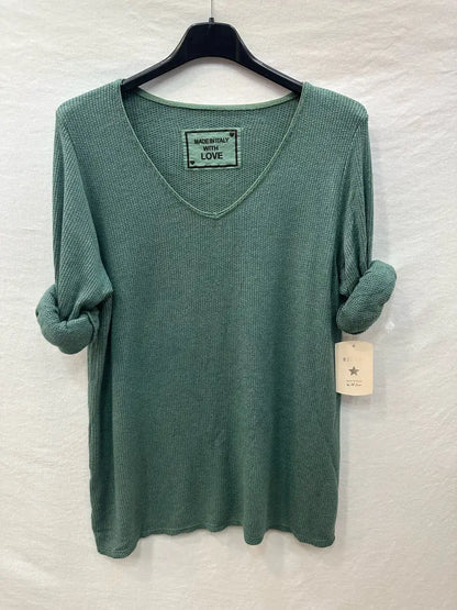 Haut Côtelée À Patchwork @92685_HMade