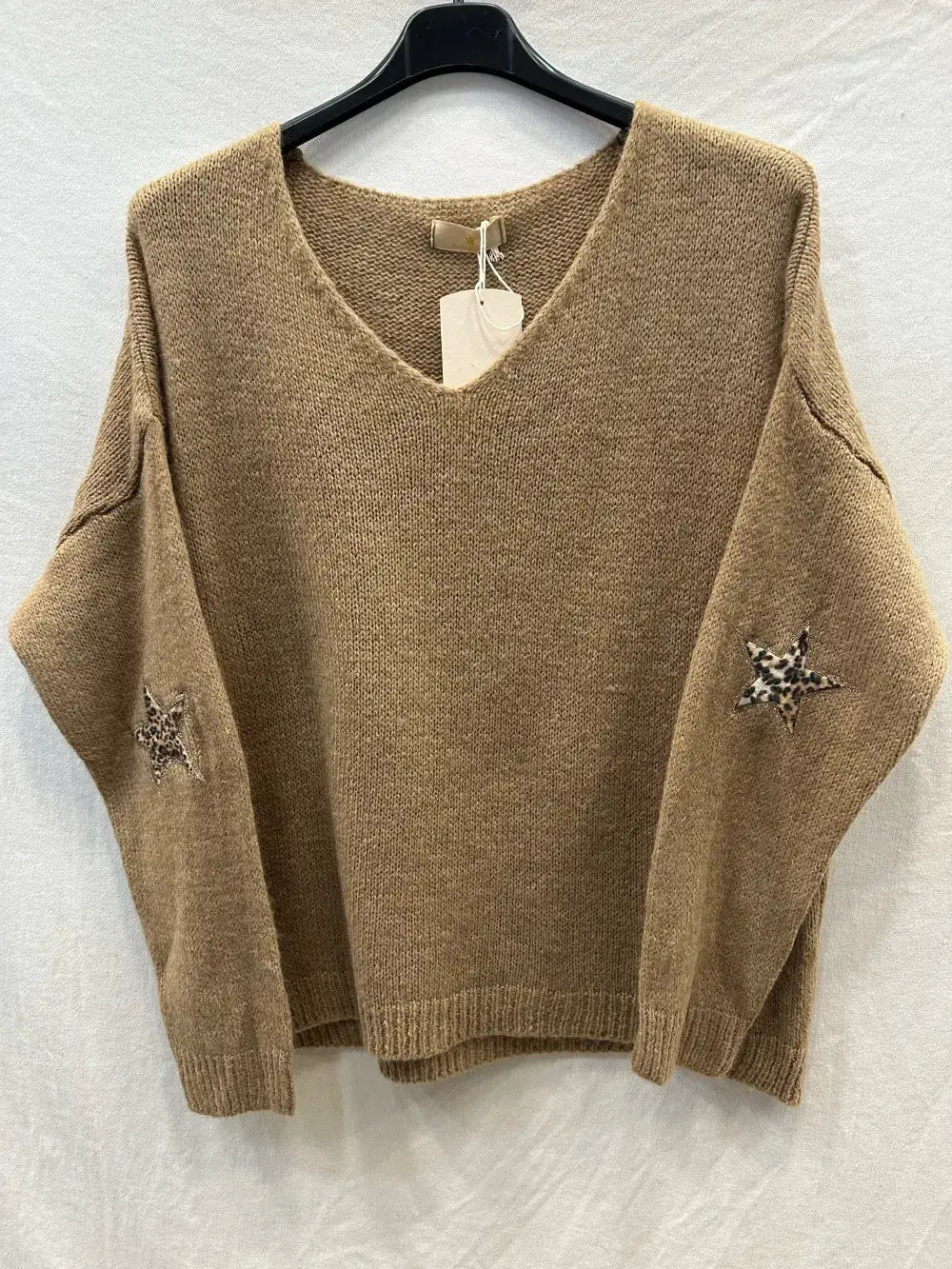 Pull Avec Deux Étoile Léopard  @23630_Pul2EtoileLeo