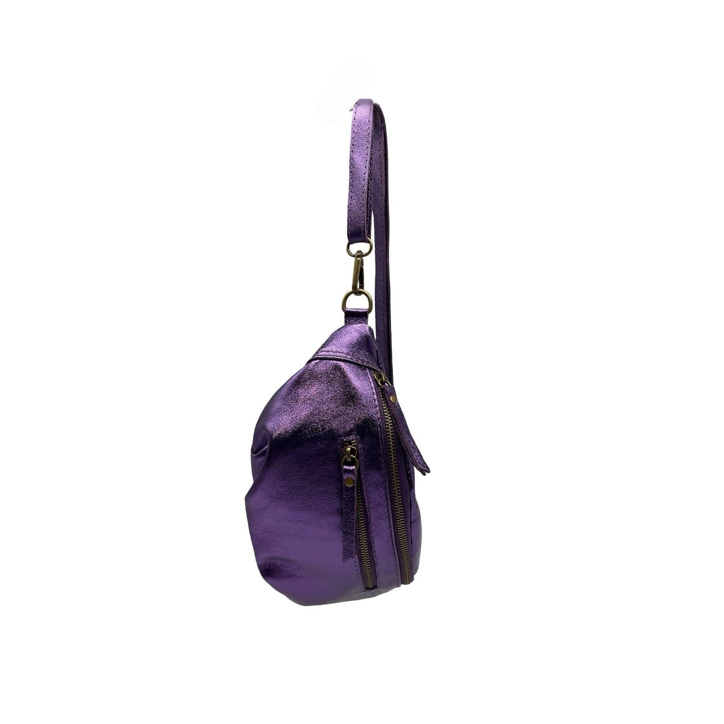 SAC BANANE CUIR IRISE MM