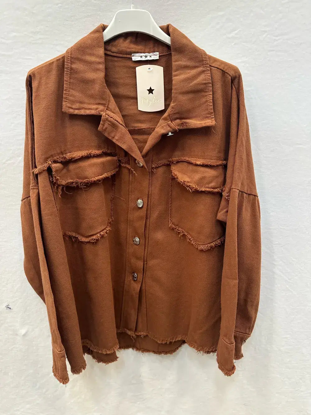 Denim Jacket En Coton Effet Déchirée @4321_VeDenimDechiree