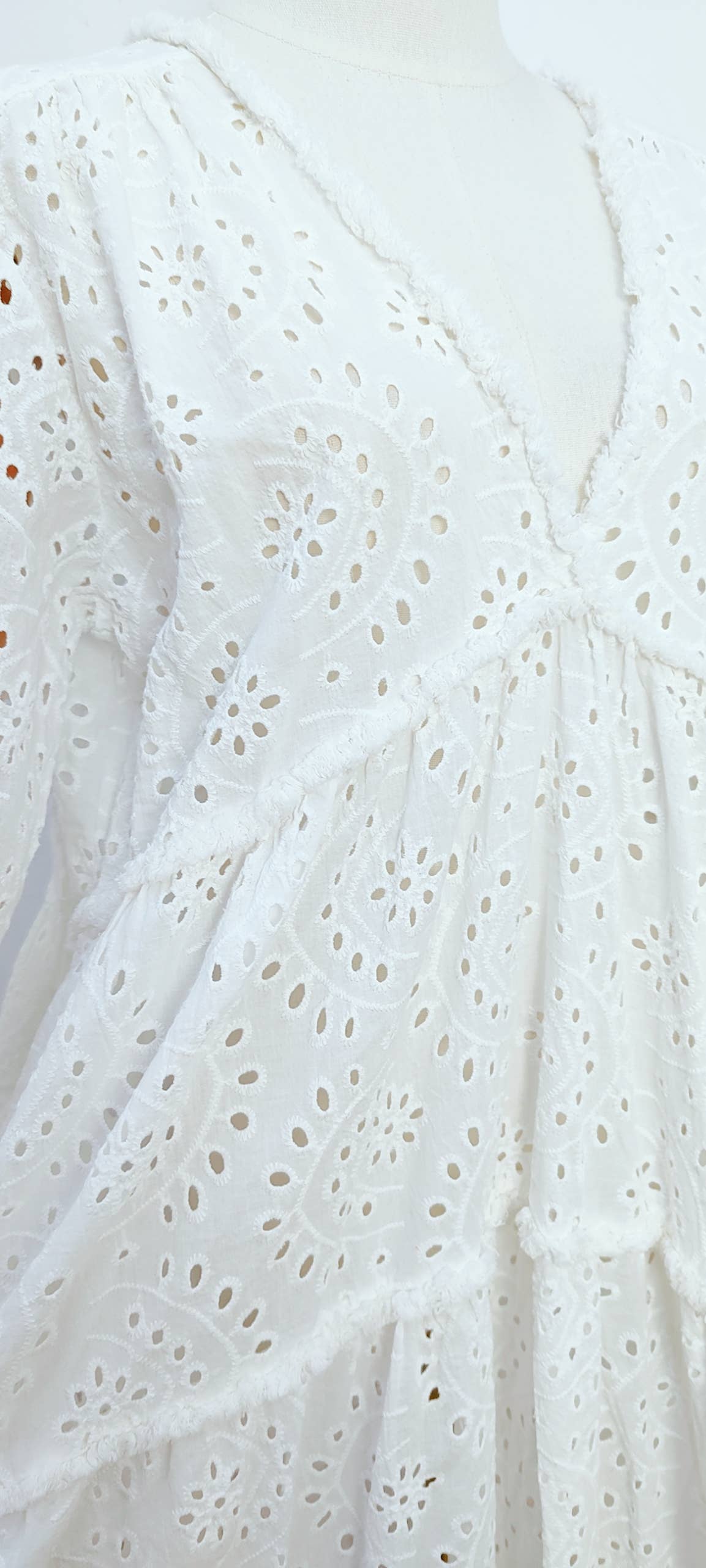 Robe En Broderie Anglaise- 10935