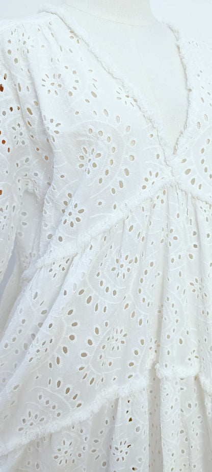 Robe En Broderie Anglaise- 10935