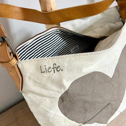 Sac coeur cappuccino (toile)