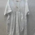 Robe Courte en Broderie Anglaise de Coton @6519_RCBroderie
