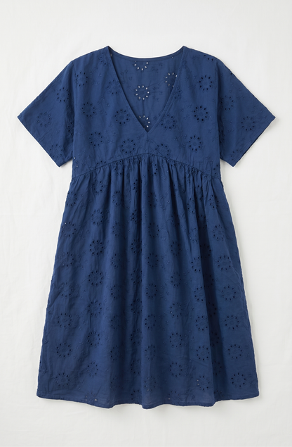 Robe Courte en Broderie Anglaise de Coton @6519_RCBroderie