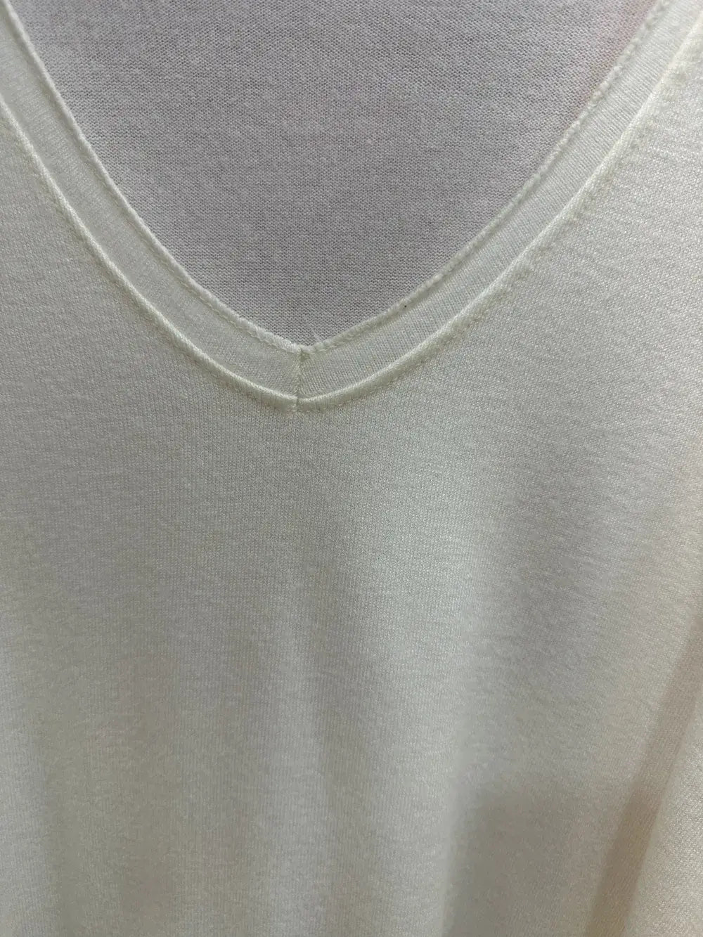 Pull en fine maille double col @6337_PulVVFente