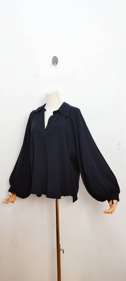 Blouse En Gaz De Coton- 11068g