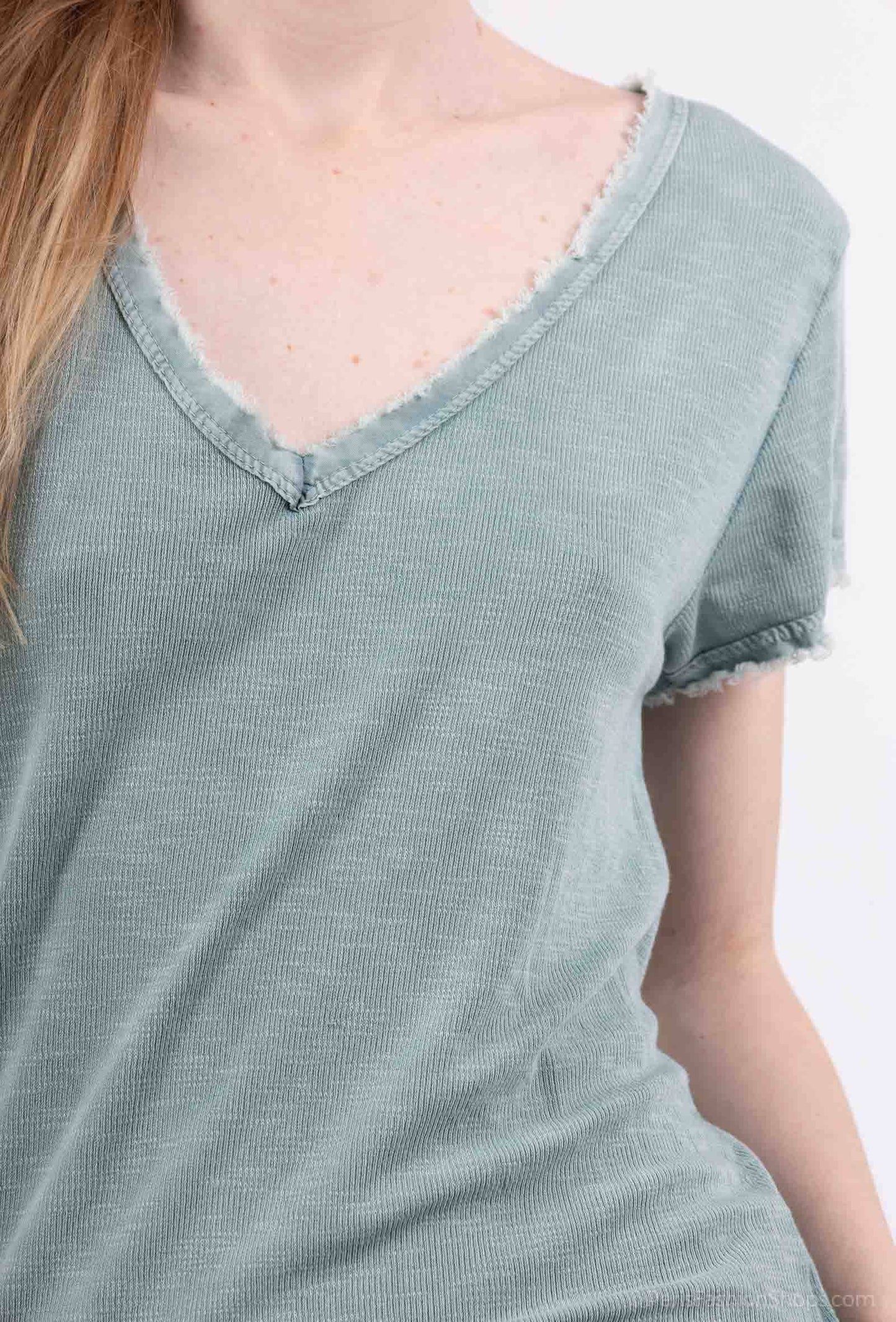 Tshirt coton délavé à manches courtes PT2504
