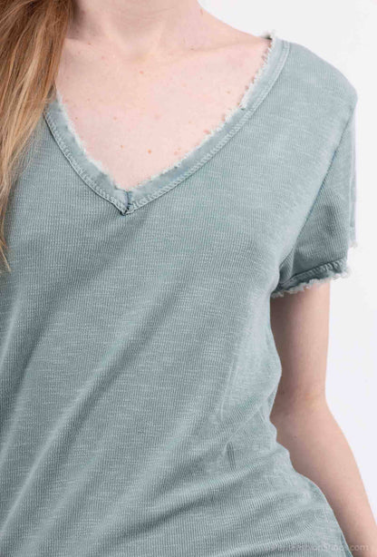 Tshirt coton délavé à manches courtes PT2504