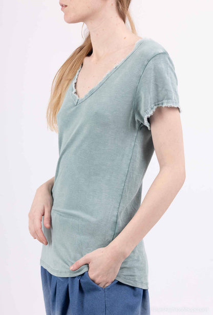 Tshirt coton délavé à manches courtes PT2504