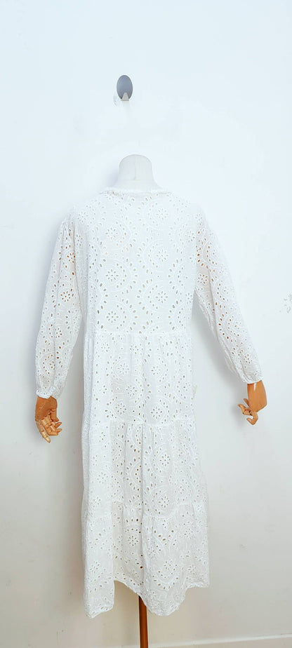 Robe En Broderie Anglaise- 10935