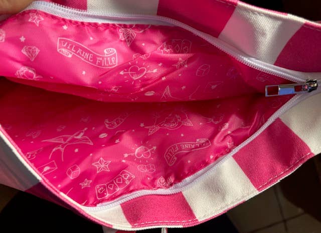 Sac rayé Jaune Un mojito et que ça saute marque les vilaines