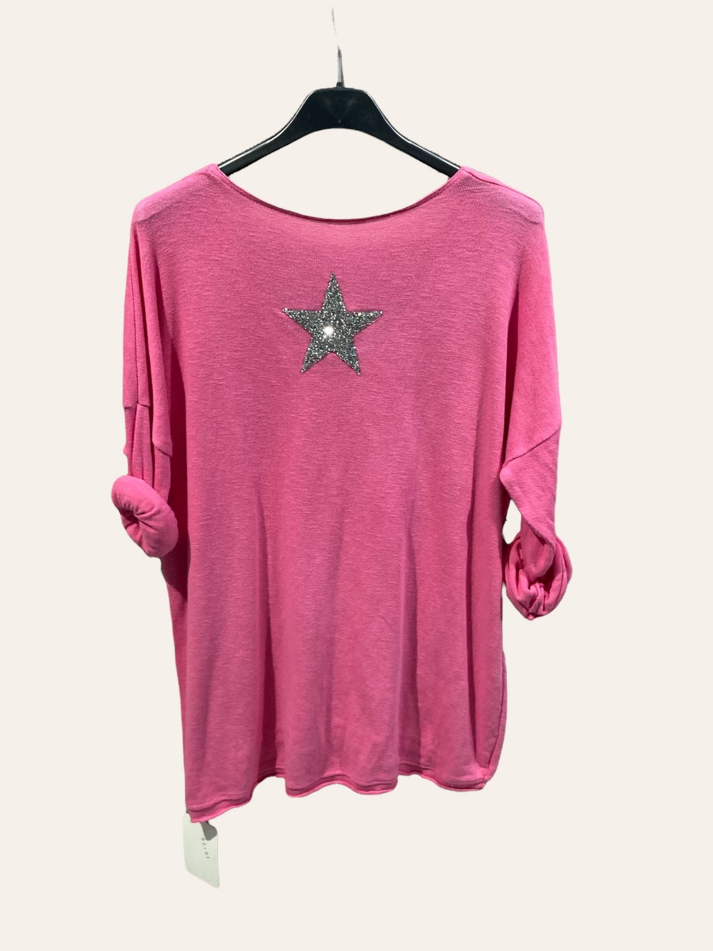 Haut en coton avec Étoile en strass au dos