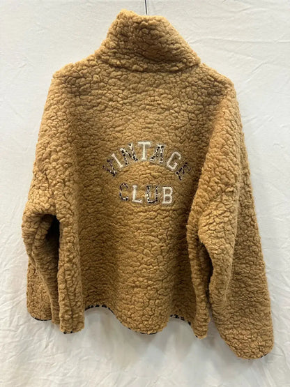 Haut Moumoute À Bordure Léopard @57351_HMoumouteVintage