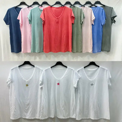 T-shirt Brodé À Étoile @368930_TsEBrode