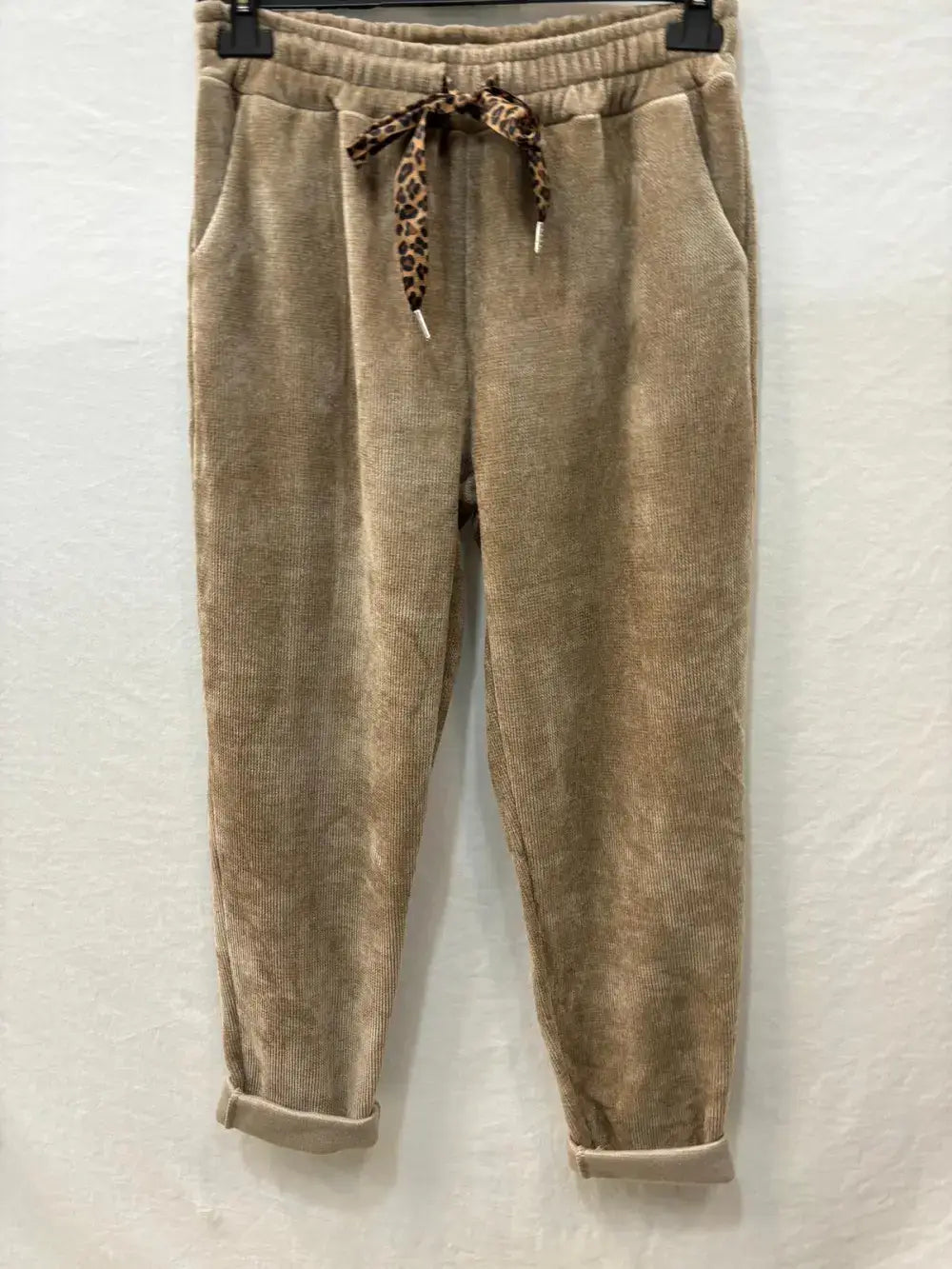 Jogging en velours avec nœud à léopard @43710_JoNoeudLeo