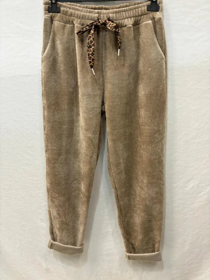 Jogging en velours avec nœud à léopard @43710_JoNoeudLeo