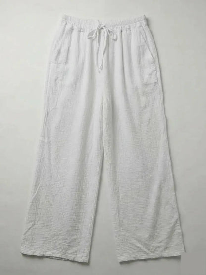 Pantalon Large en Gaze de Coton @5357_PGazePoches