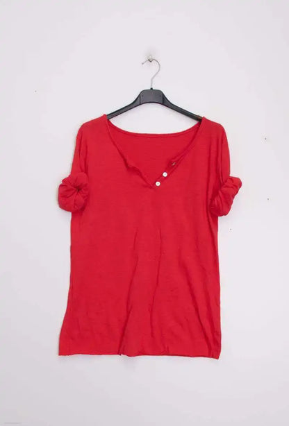 T-Shirt col tunisien manches longues @9925 col tunisien