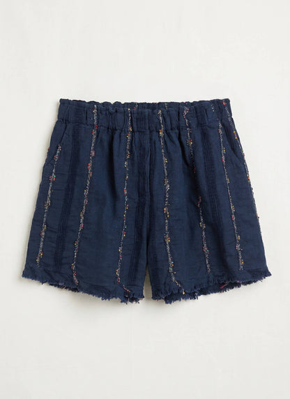 Short à Surpiqûres en Lin et Coton @211231_ShSurpique