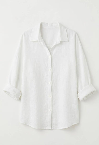Chemise Oversize en Lin et Viscos @20664_ChLinUni