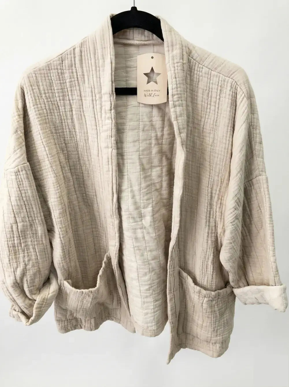 Veste matelassée en gaze de coton @5343_VesMatelasséGaze