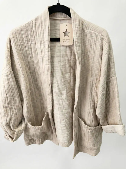 Veste matelassée en gaze de coton @5343_VesMatelasséGaze