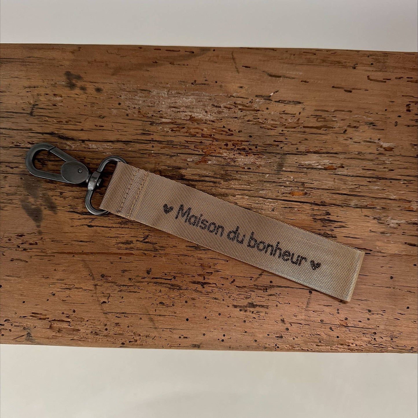 Porte clefs "Maison du Bonheur" bronze