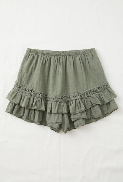 Short Jupe-Culotte à Volants @C85373_ShCulotteVC