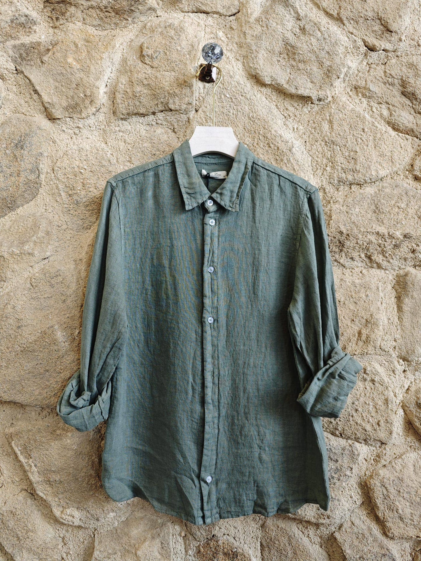 Chemise homme 100 % lin - Tailles M à 3XL