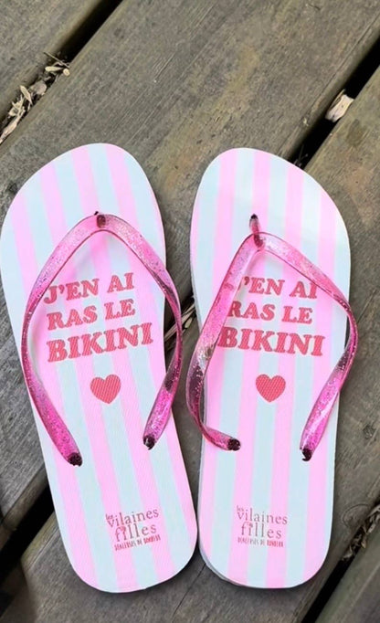 Tongs coloris Rose