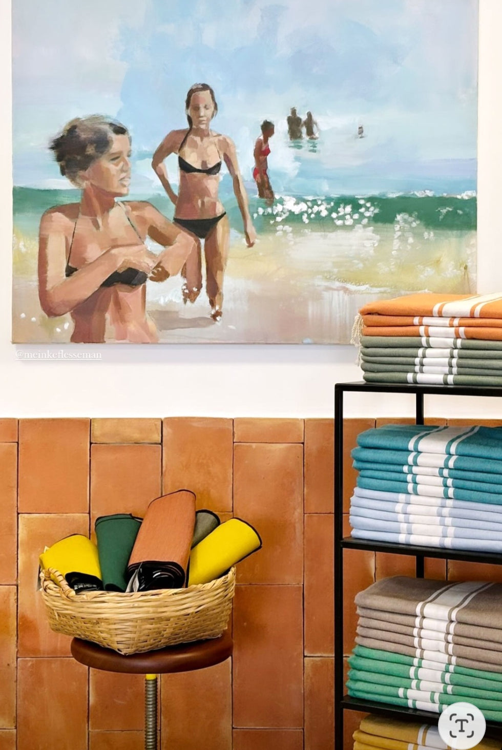 Fouta Auténtica Orange Tissage plat 100% coton