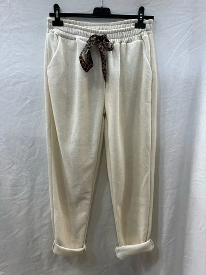 Jogging en velours avec nœud à léopard @43710_JoNoeudLeo