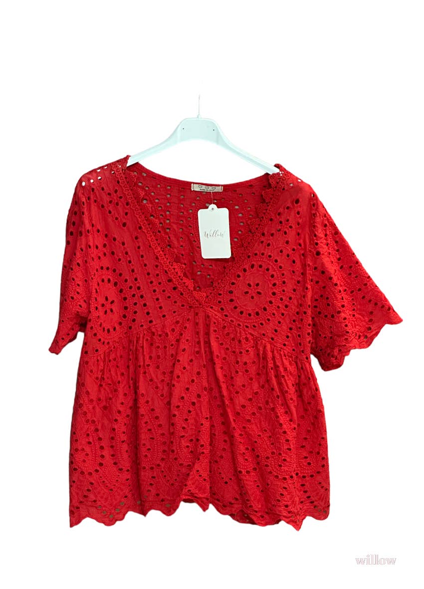 Haut broderie anglaise