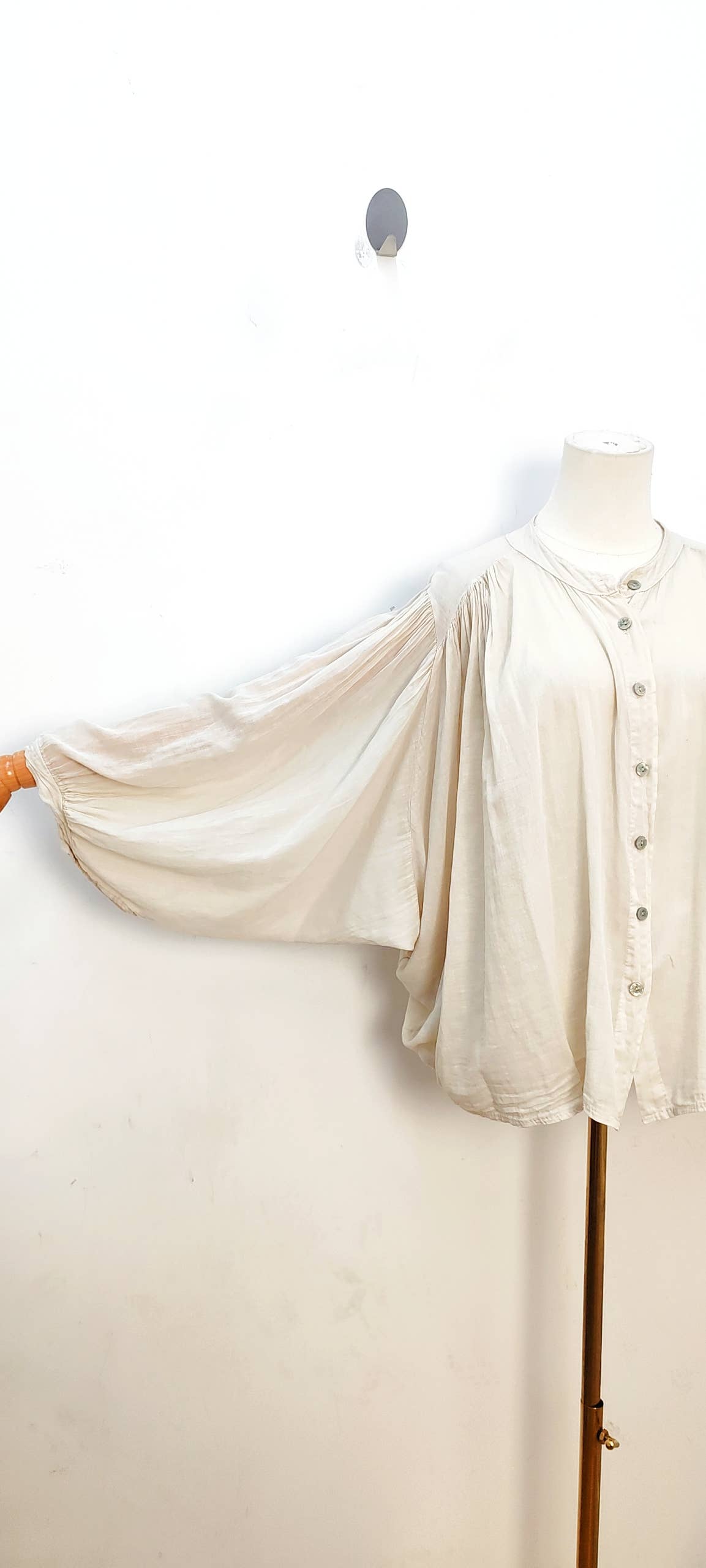 Blouse fluide manches longues ample bohème été