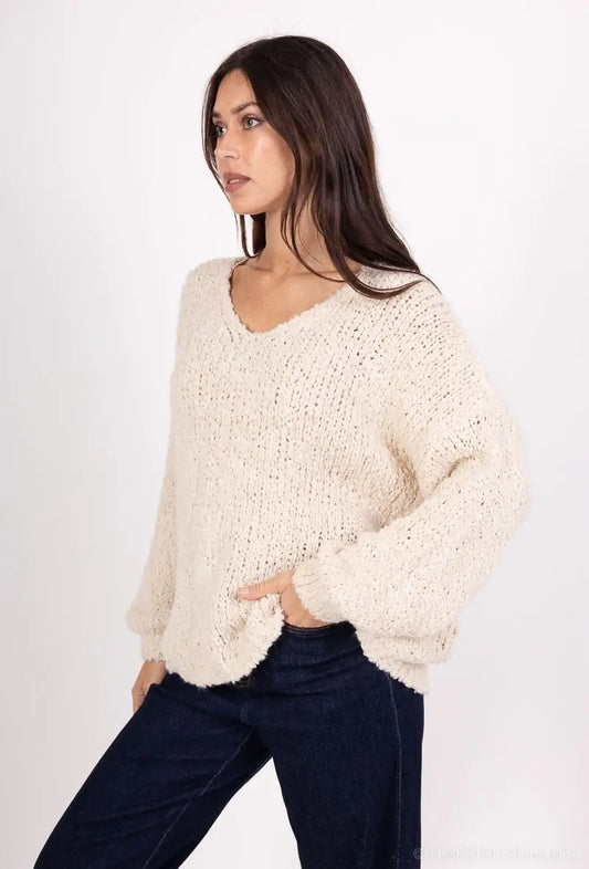 Pull bouclée oversized en laine et alpaga @24628_PulBoucleGT