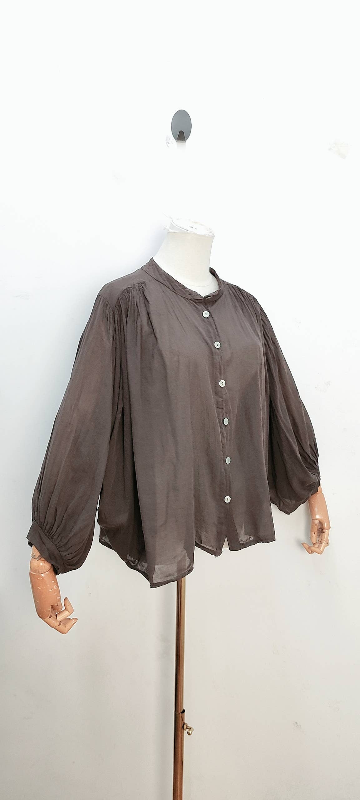 Blouse fluide manches longues ample bohème été
