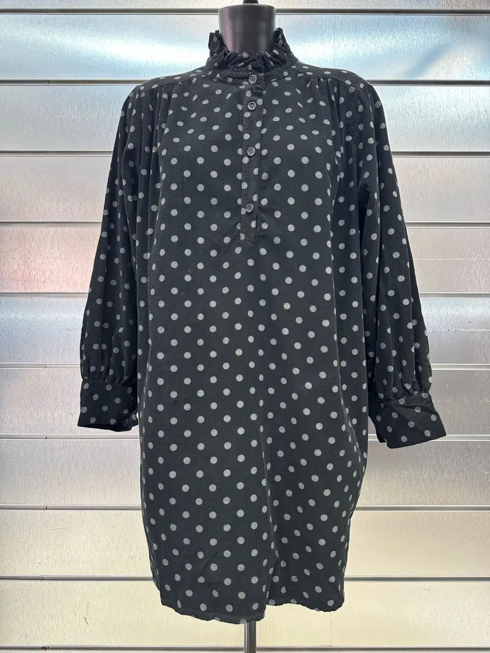Robe En Velours Imprimé Aux Pois @69098Pois_RVPois